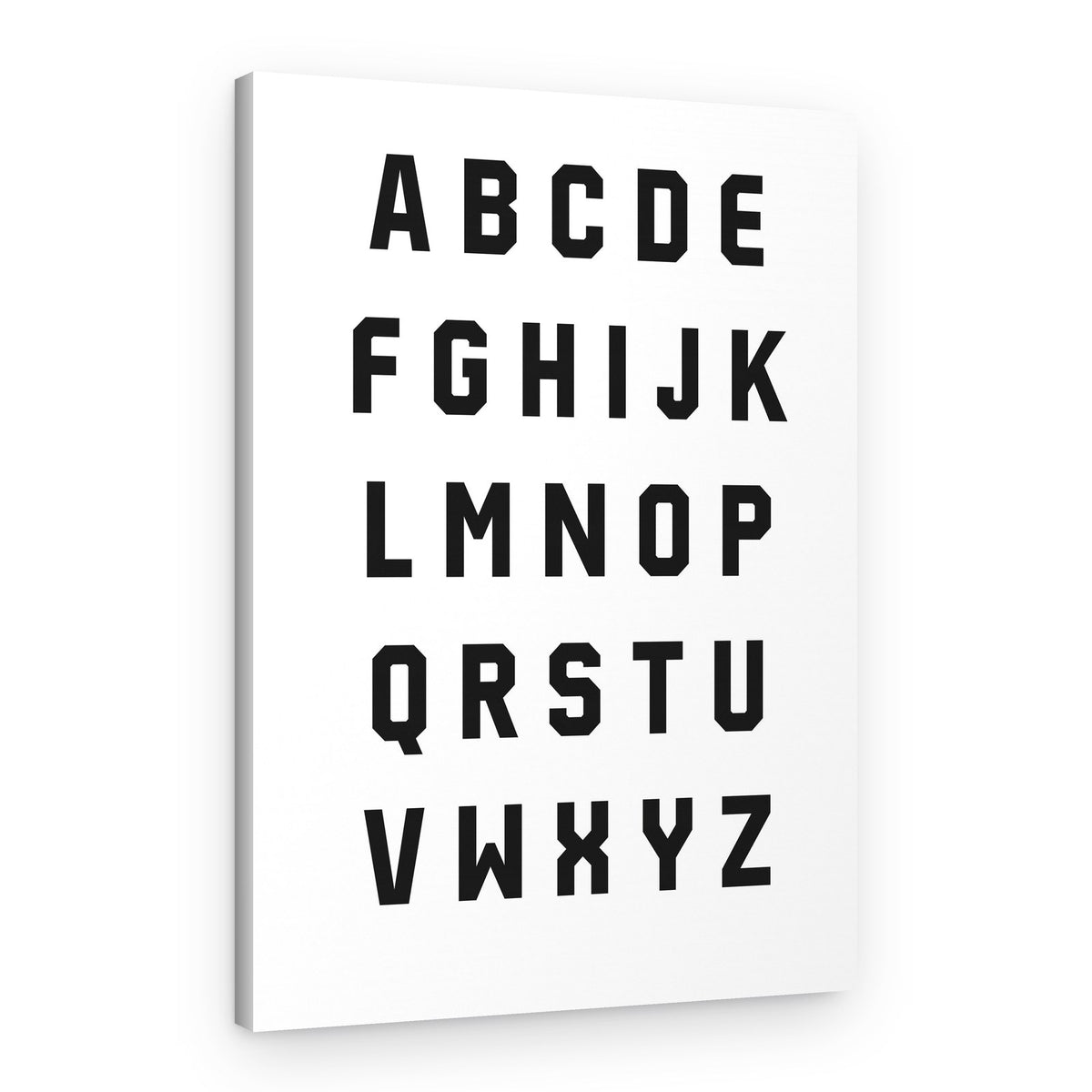 Modern Alphabet Letters – Canvas Print