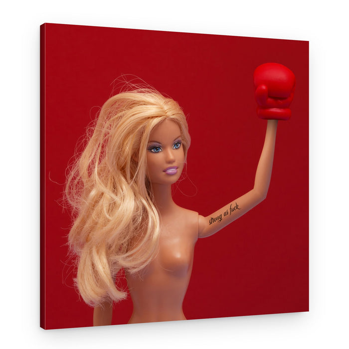 Empowered Doll Fighter – Canvas Print