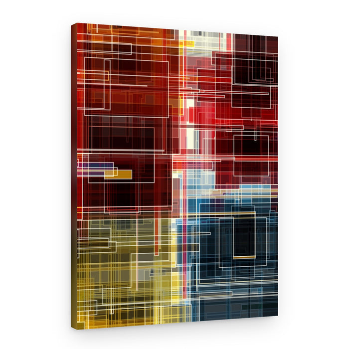 Colorful Abstract Geometry – Canvas Print