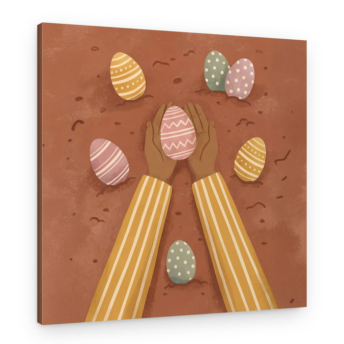 Collecting Easter Eggs – Canvas Print