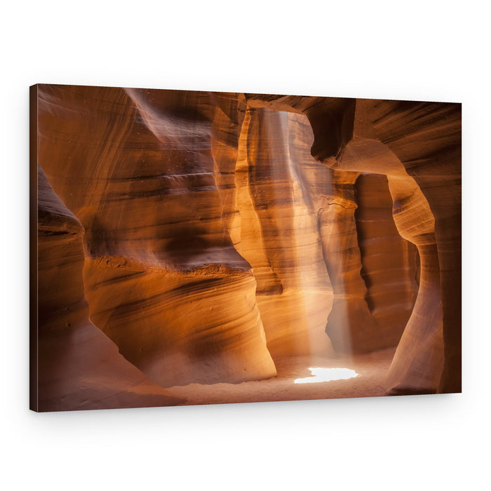 Golden Slot Canyon Light – Canvas Print