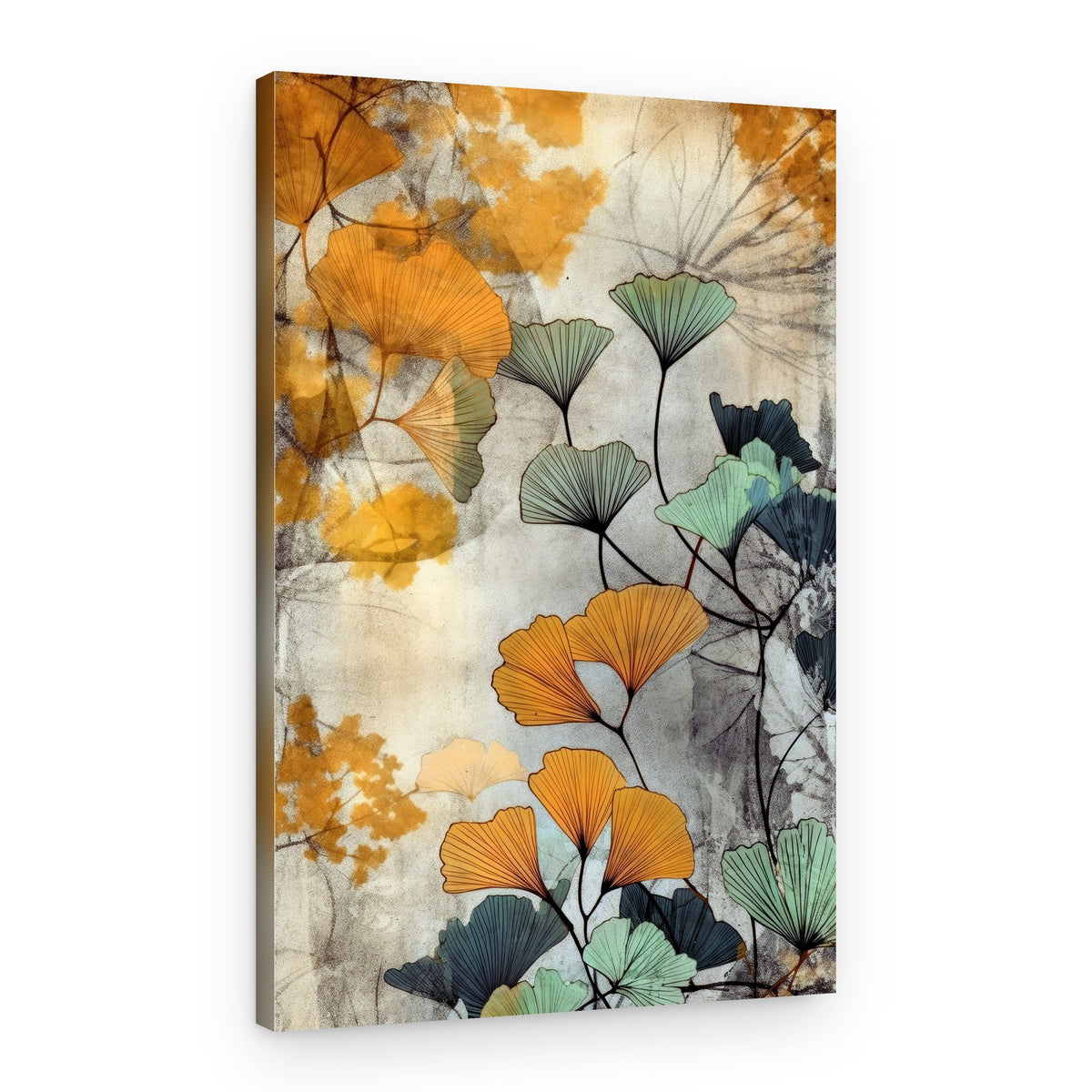 Autumn Ginkgo Leaves – Canvas Print