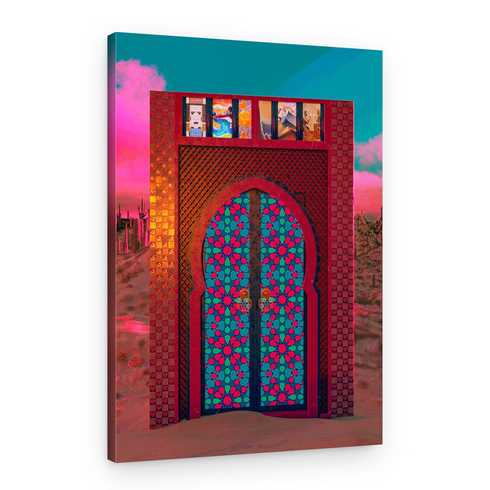 Pink Sky Desert Door – Canvas Print
