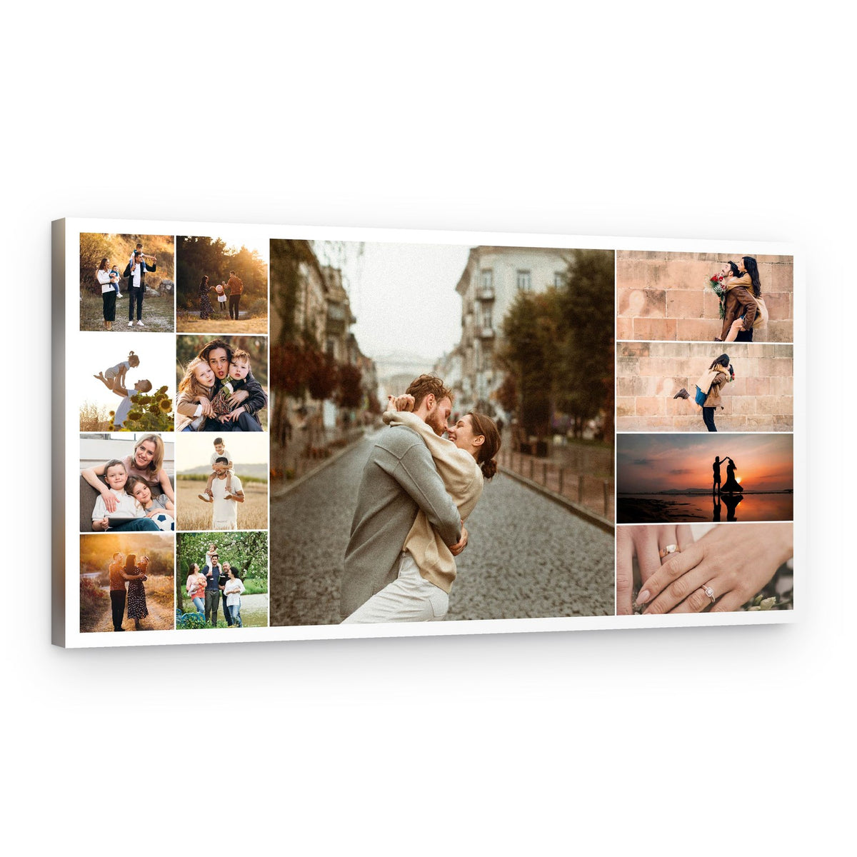 Panoramic Columns Collage Custom Canvas Print – Canvas Print