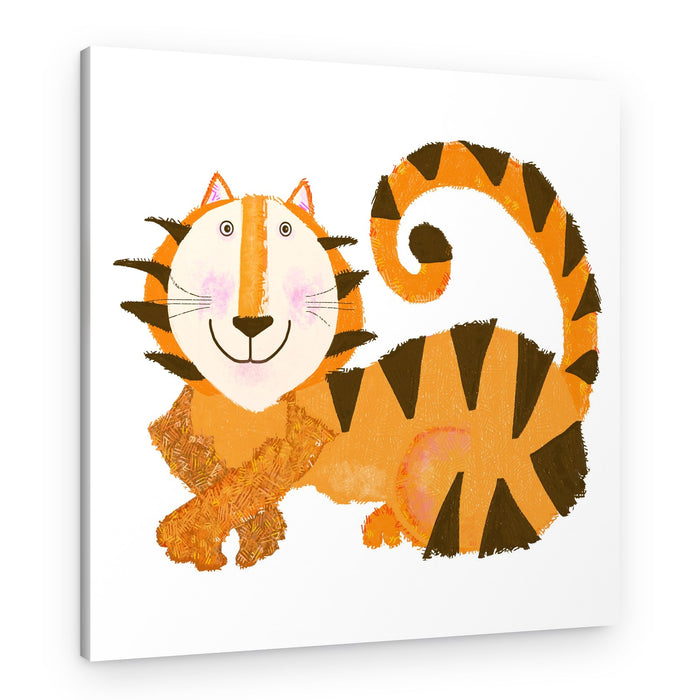 Friendly Orange Tiger – Canvas Print