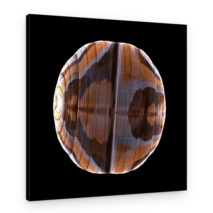 Earthy Striped Symmetry – Canvas Print