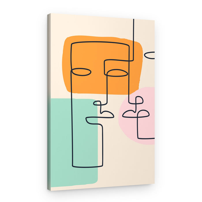 Modern Abstract Faces – Canvas Print