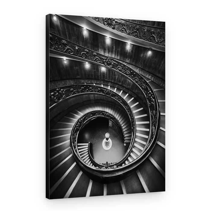 Elegant Winding Staircase – Canvas Print
