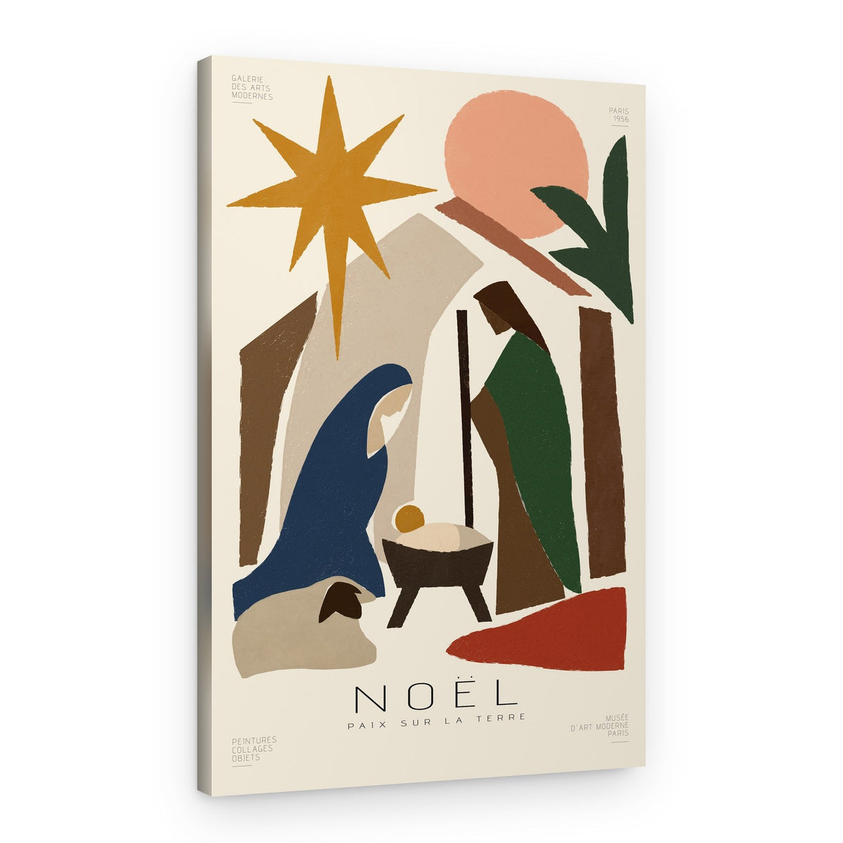 Modern Christmas Nativity – Canvas Print