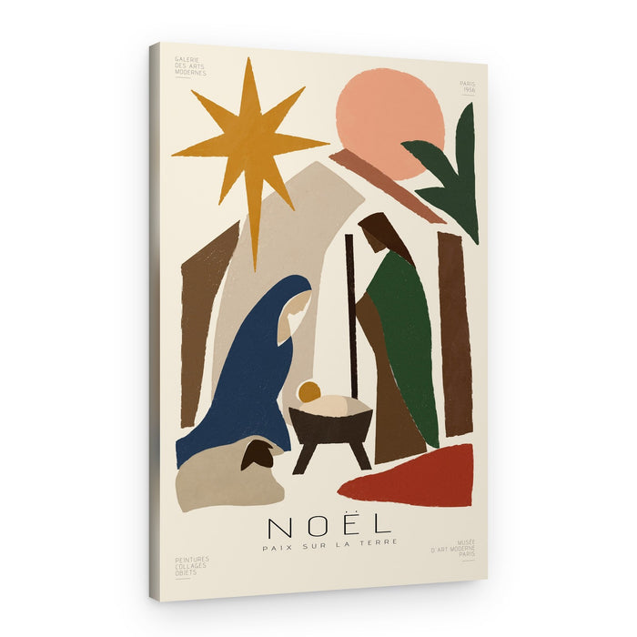 Modern Christmas Nativity – Canvas Print