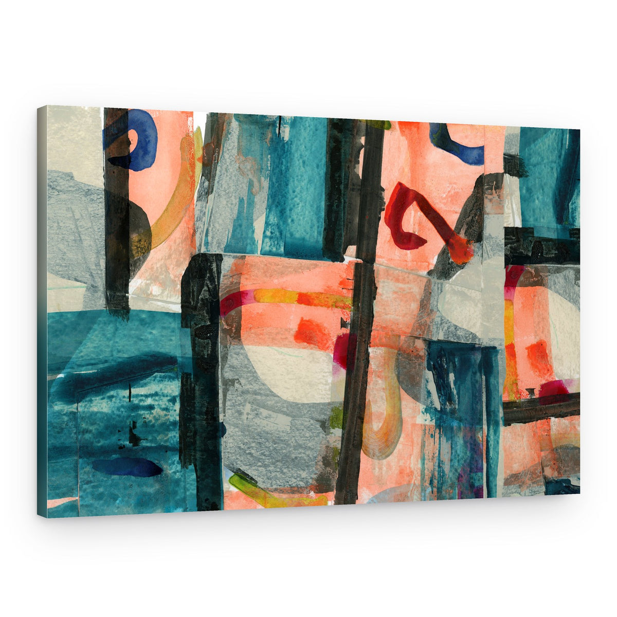 Colorful Abstract Layers – Canvas Print