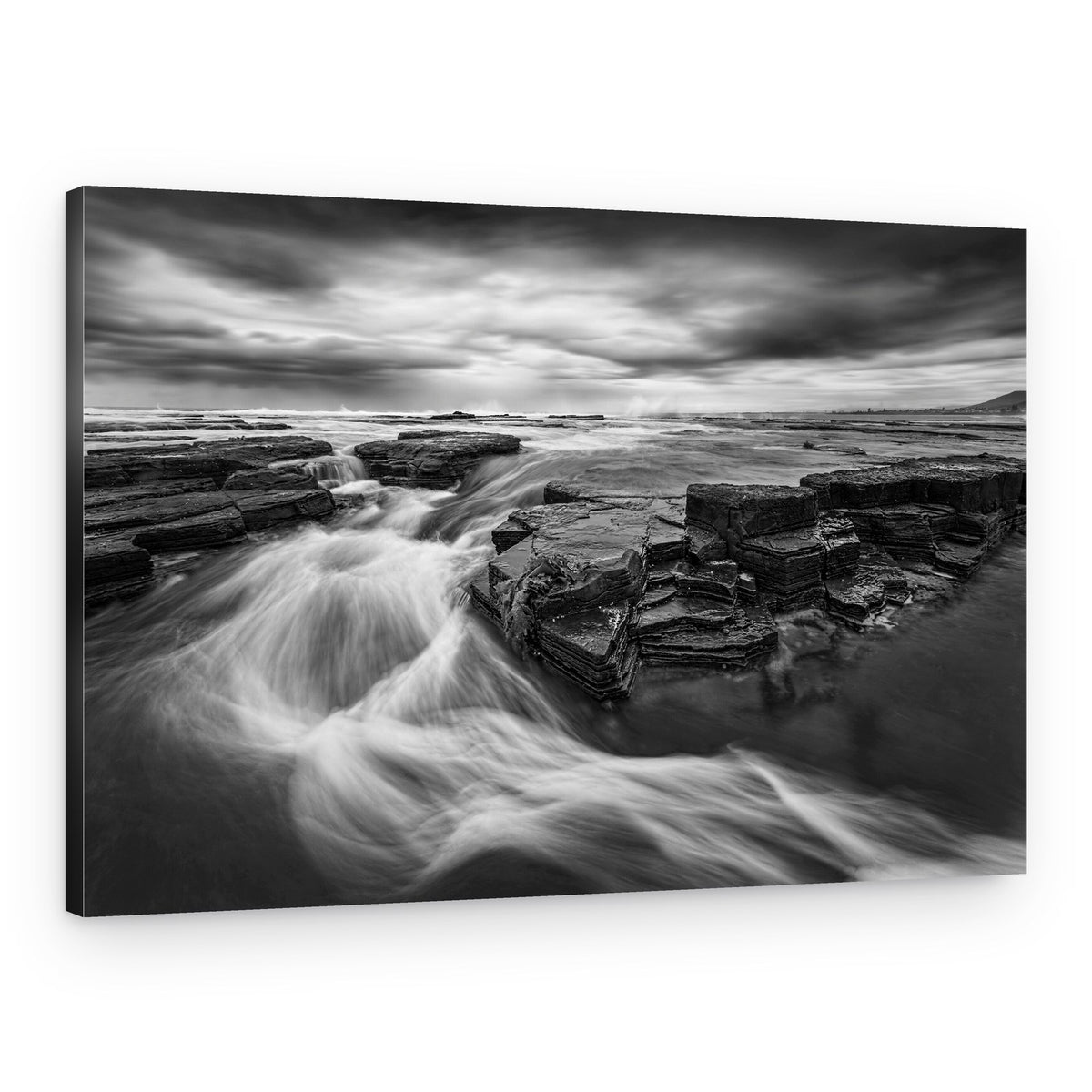 Dramatic Coastal Flow – Canvas Print