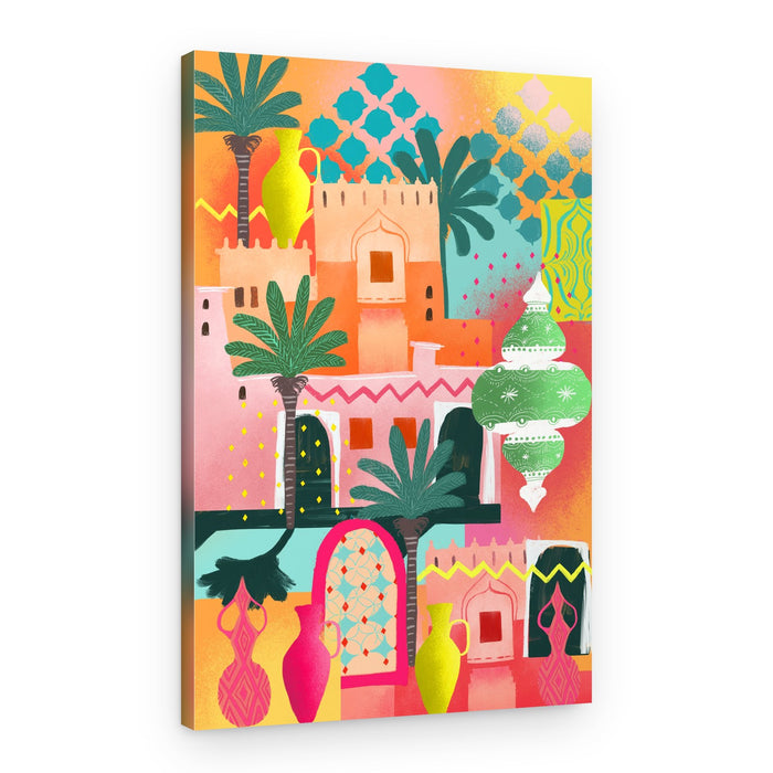 Vibrant Moroccan City – Canvas Print