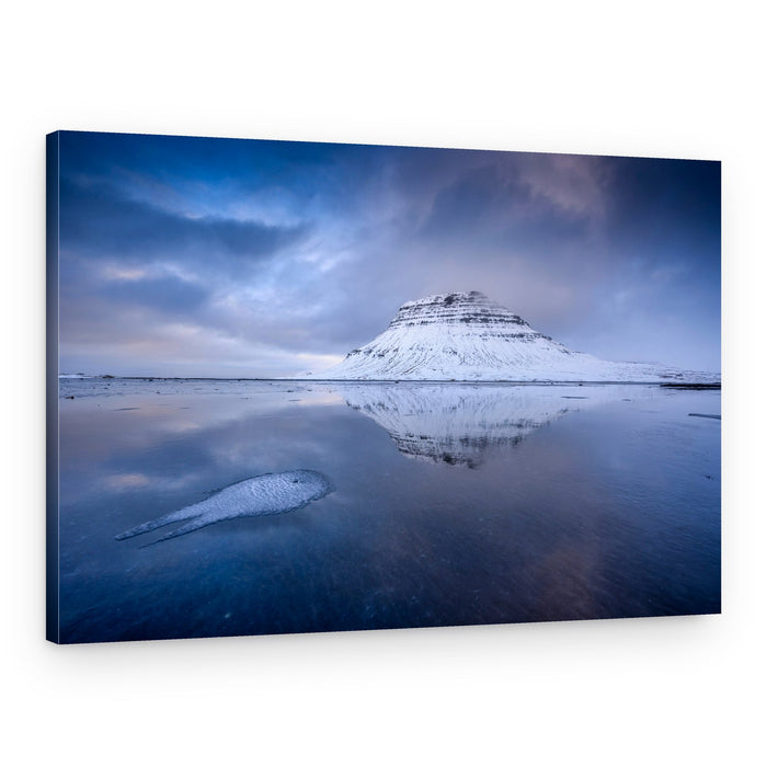 Snowy Peak Reflection – Canvas Print