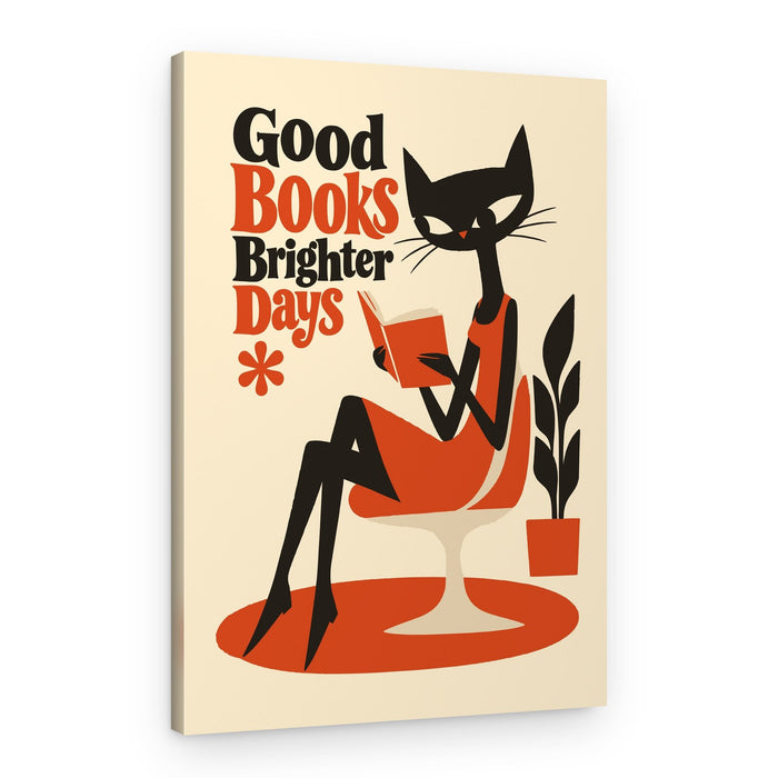 Good Books Brighter Days – Canvas Print
