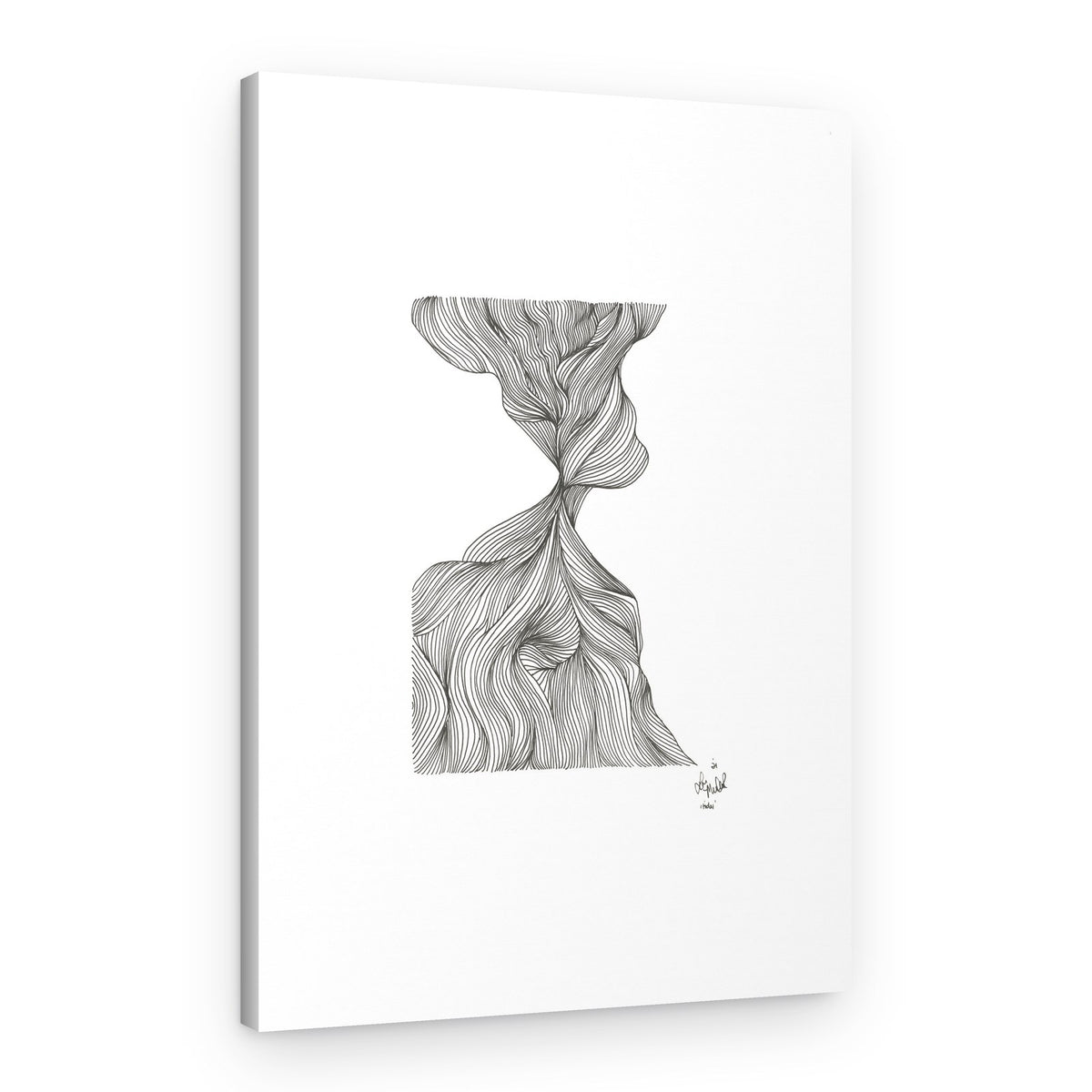 Dynamic Flowing Lines – Canvas Print