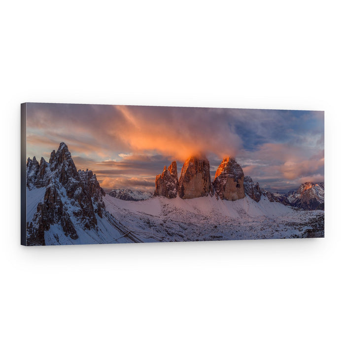 Dolomites Winter Sunrise – Canvas Print