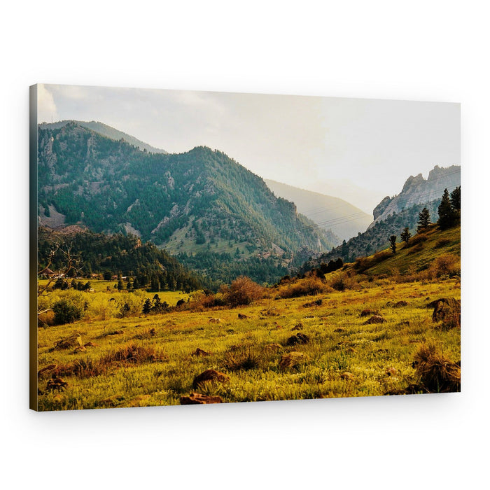 Golden Hour Valley View – Canvas Print