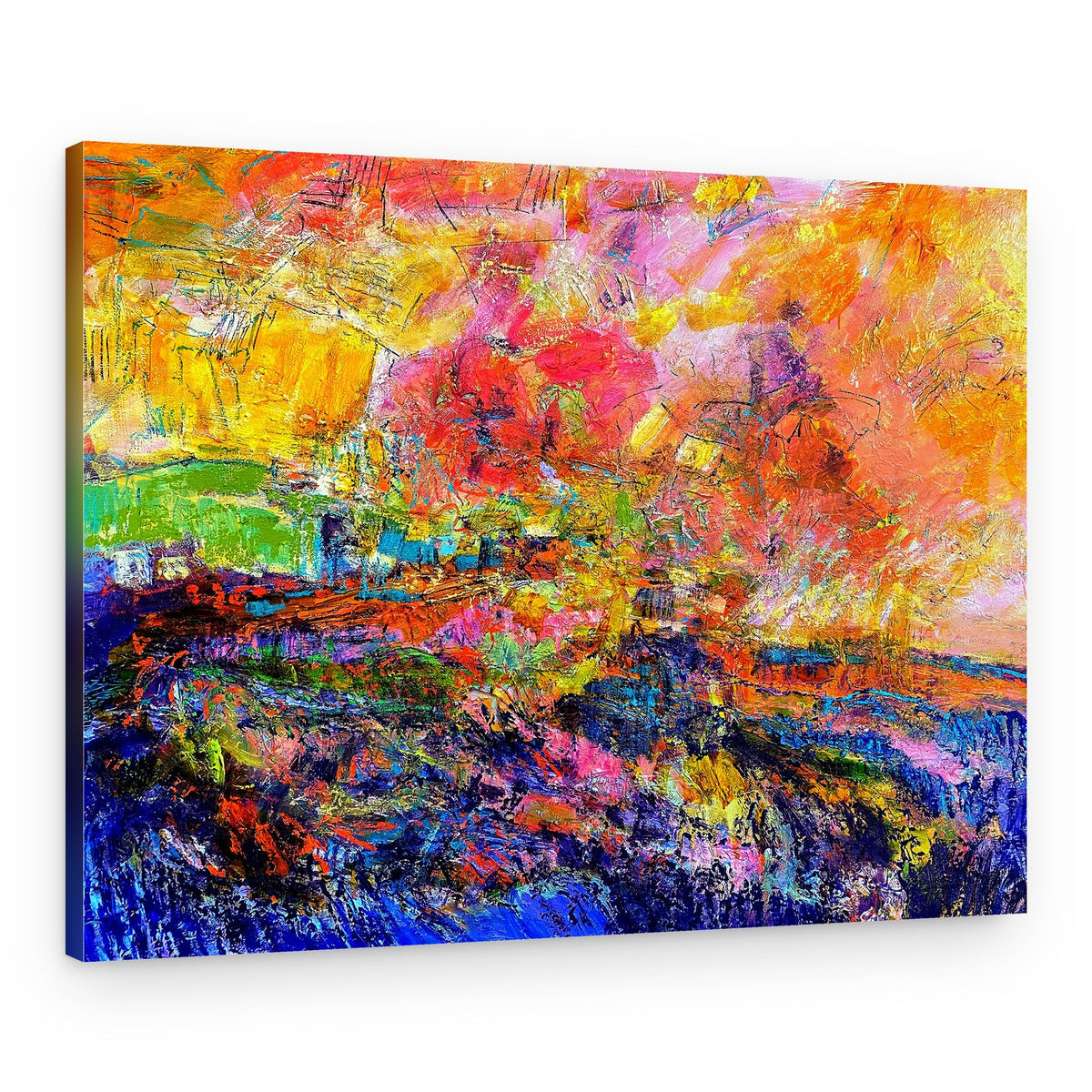 Floral Brilliance Unveiled – Canvas Print
