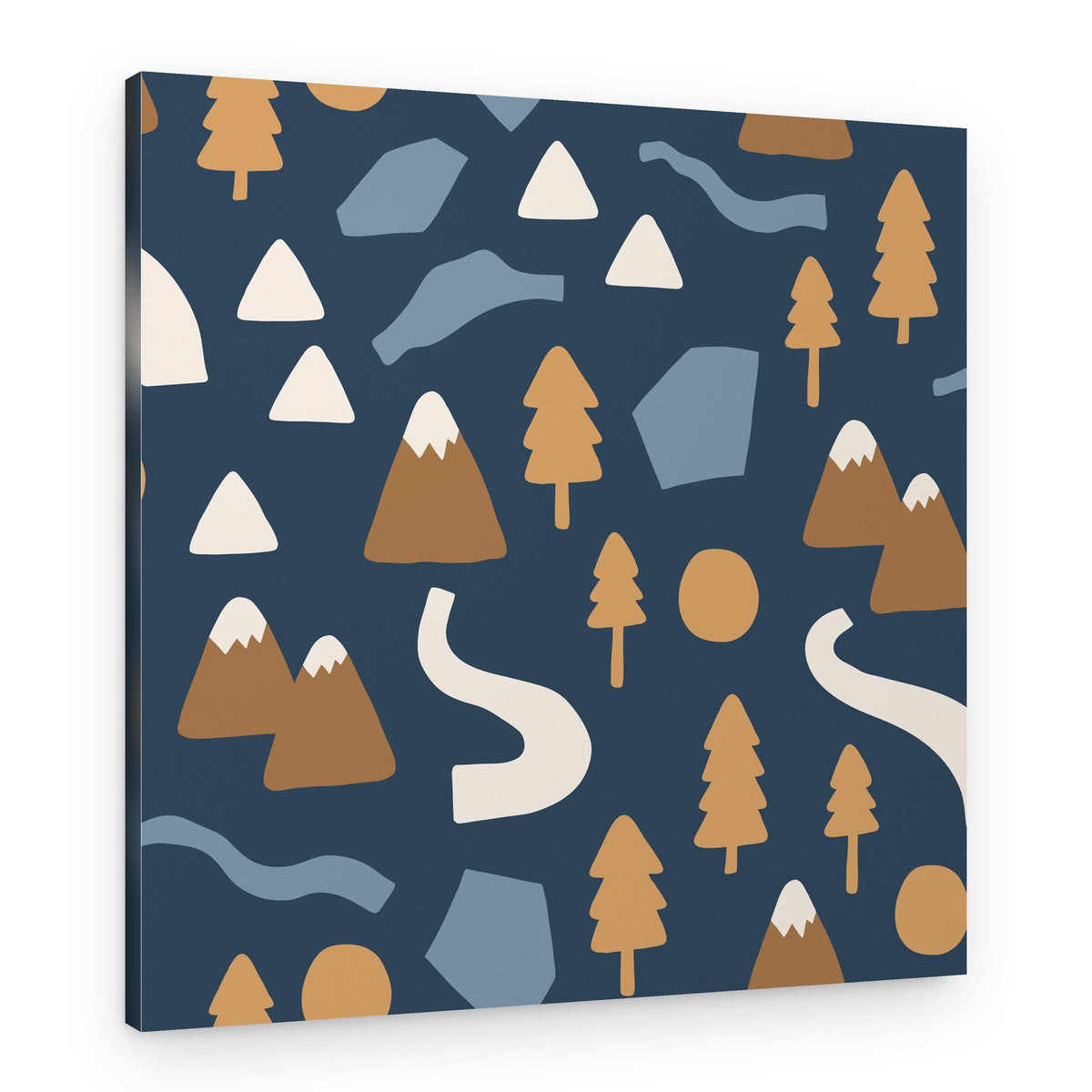 Abstract Mountain Landscape – Canvas Print