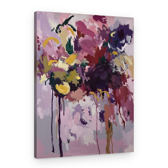 Vibrant Abstract Blooms – Canvas Print