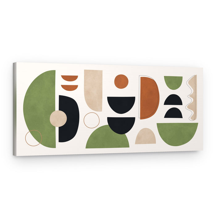 Earthy Abstract Shapes – Canvas Print