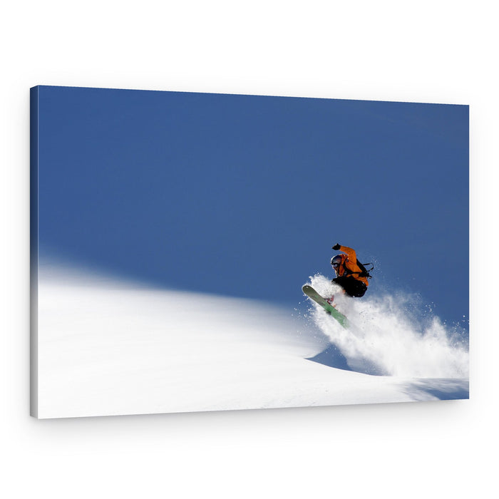 Snowboarder Mid Air – Canvas Print