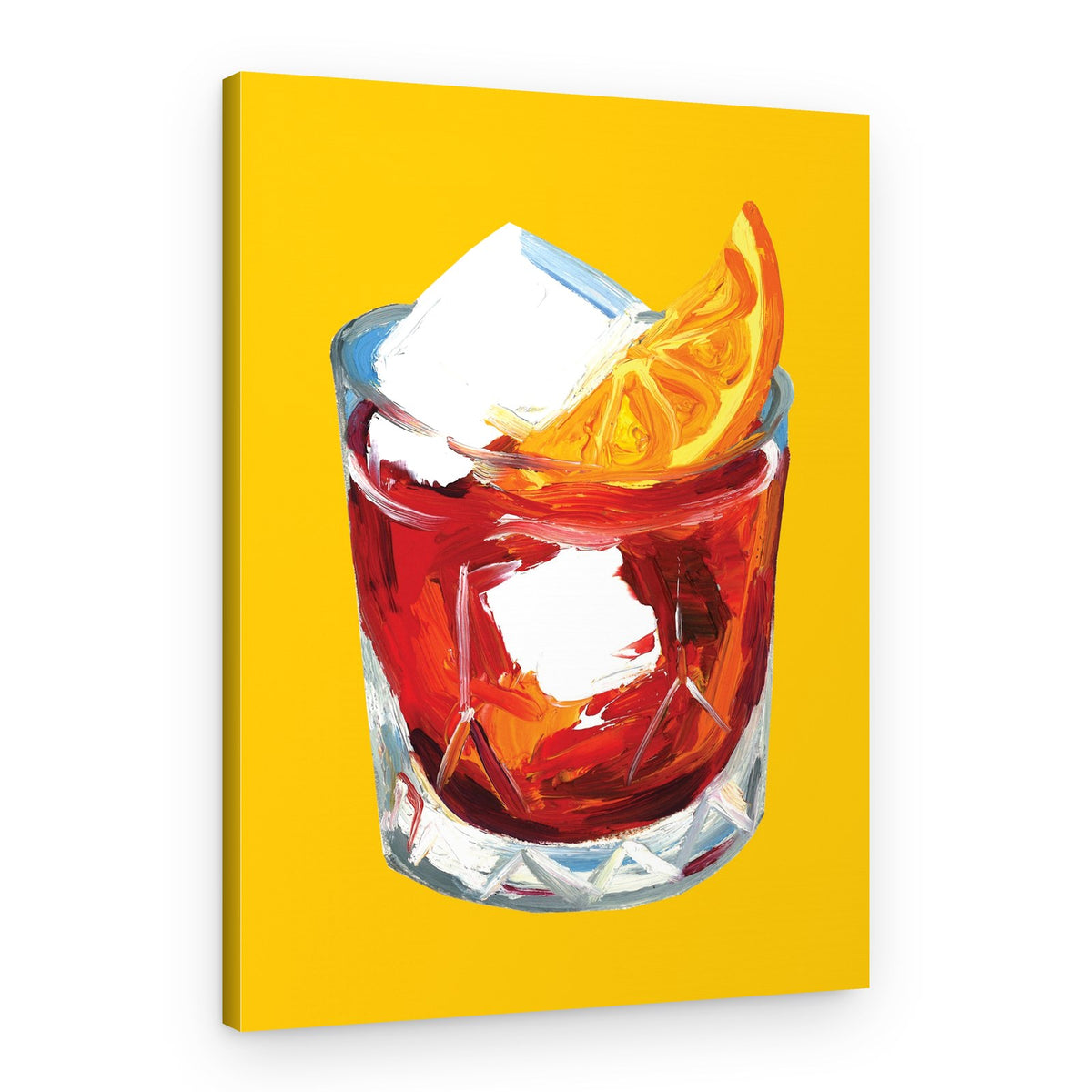 Vibrant Negroni Cocktail – Canvas Print