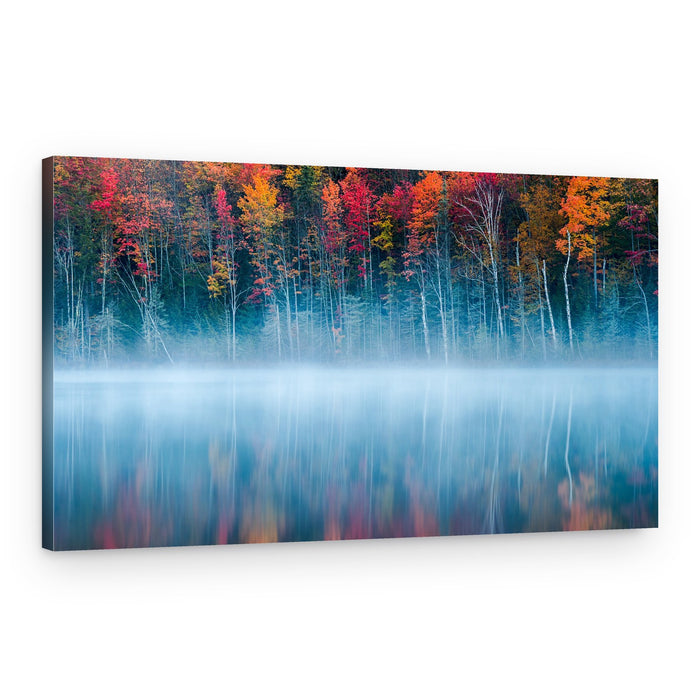 Autumn Mist Reflections – Canvas Print