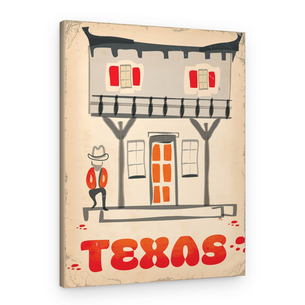 Old West Texas Saloon – Canvas Print