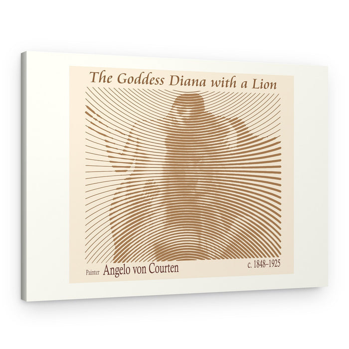 Goddess Diana Lion – Canvas Print