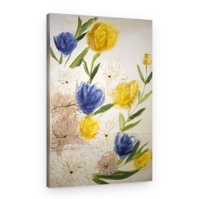 Abstract Floral Blooms – Canvas Print