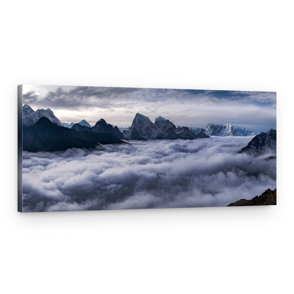 Peaks Above The Clouds – Canvas Print