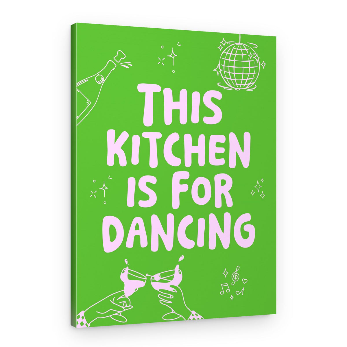 Kitchen Dancing Party Vibes – Canvas Print