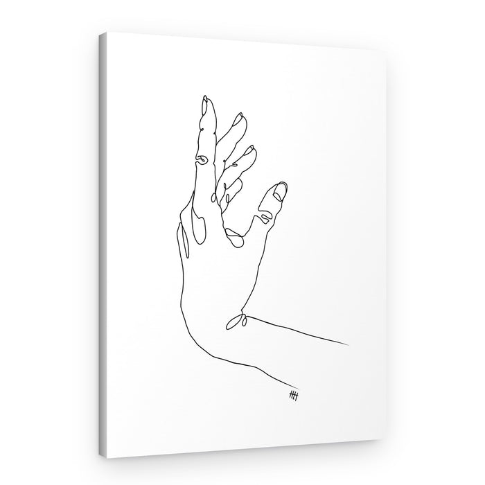 Elegant Hand Gesture – Canvas Print