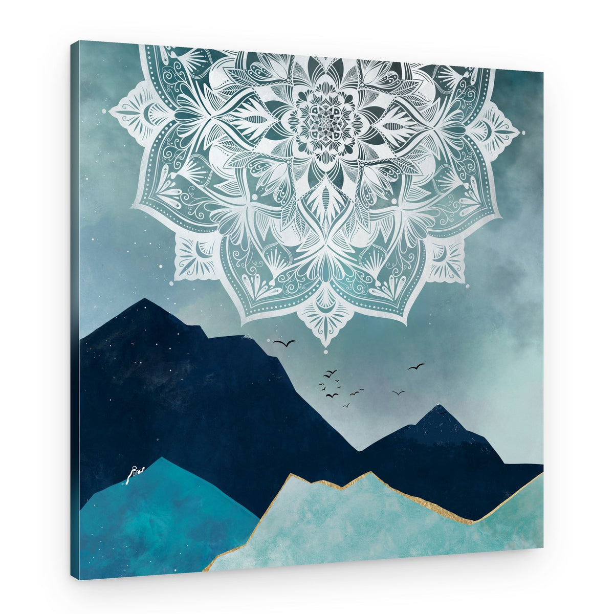 Mandala Mountain Peaks – Canvas Print