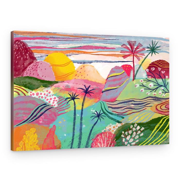 Colorful Paradise Hills – Canvas Print