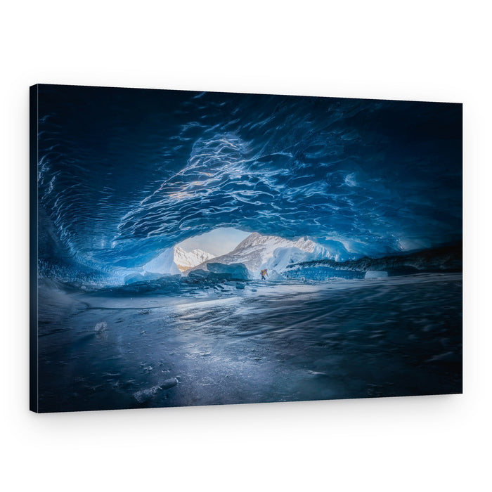 Deep Blue Ice Cave – Canvas Print