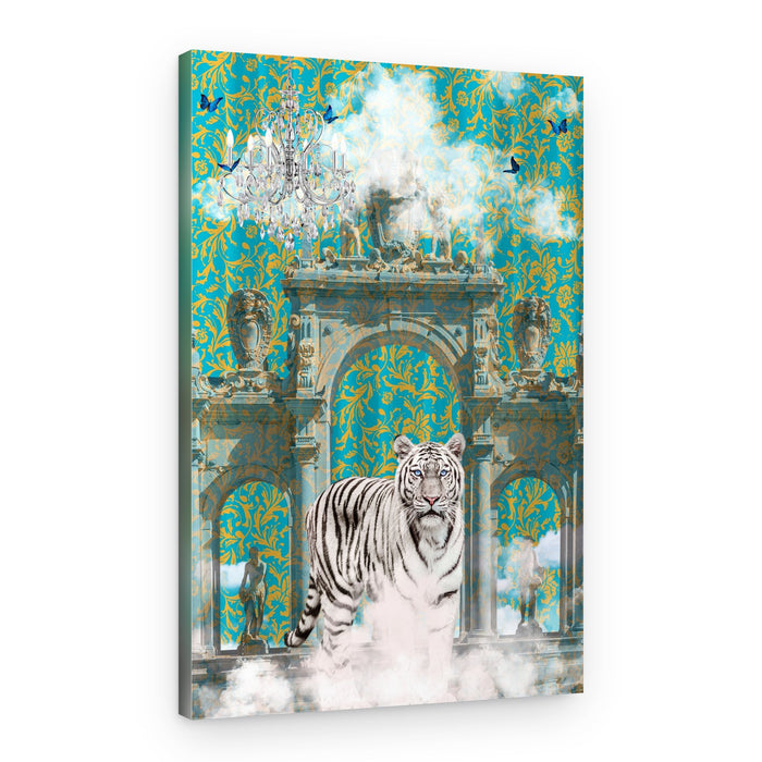 White Tiger Fantasy Palace – Canvas Print