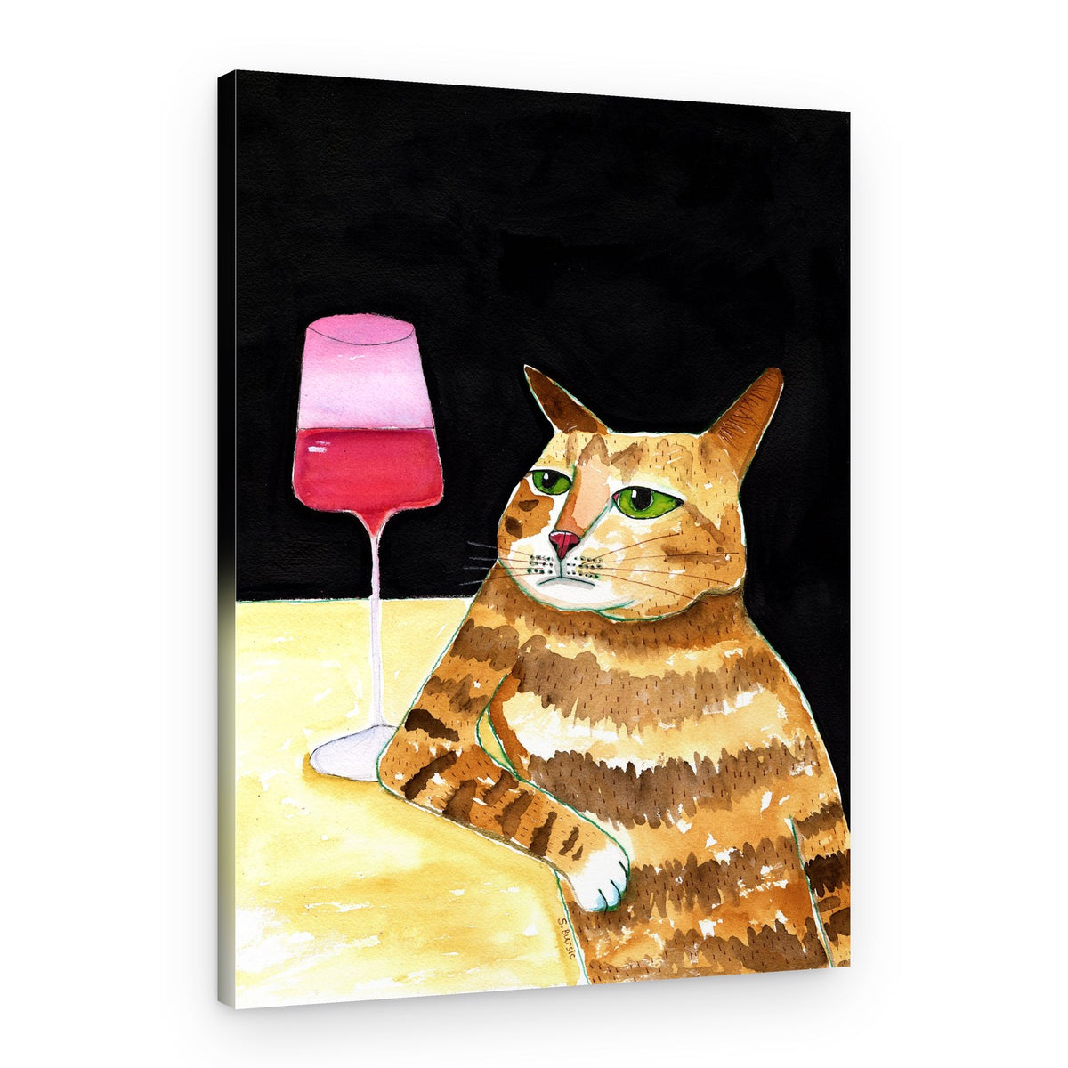 Grumpy Cat Wine – Canvas Print