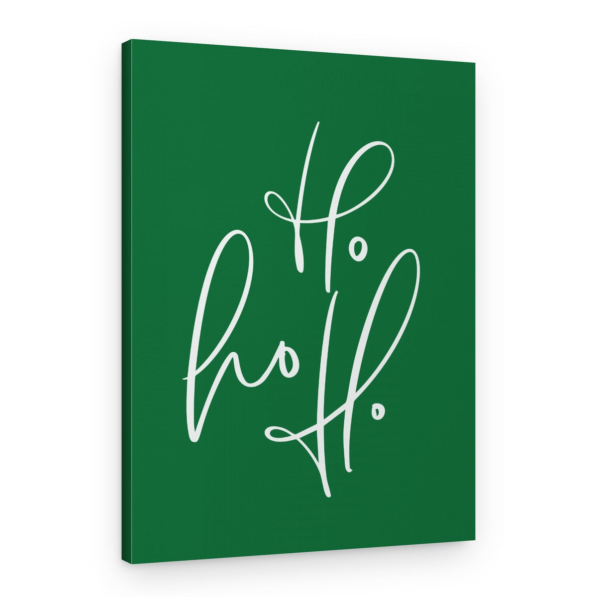 Festive Ho Ho Ho Text – Canvas Print