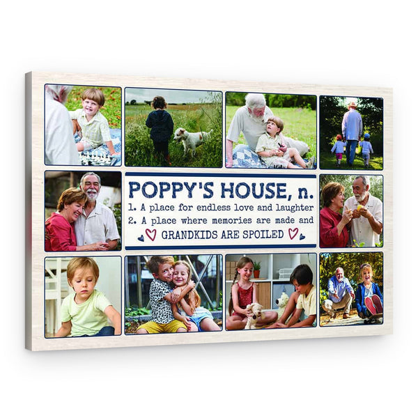Poppy’s House Custom 10 Photo Canvas