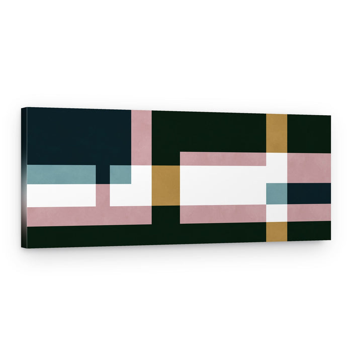 Chic Color Blocks – Canvas Print