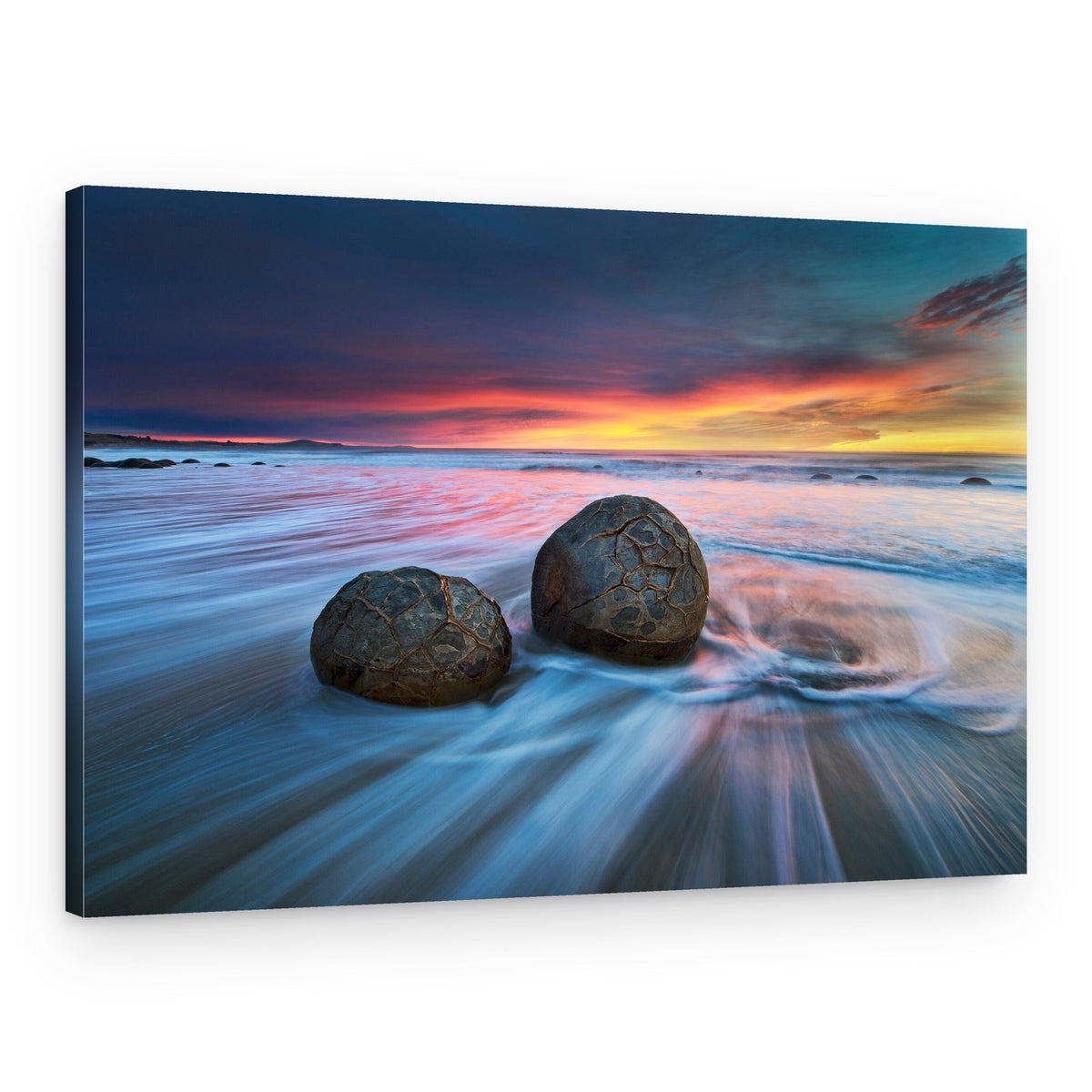 Moeraki Boulders Sunset – Canvas Print