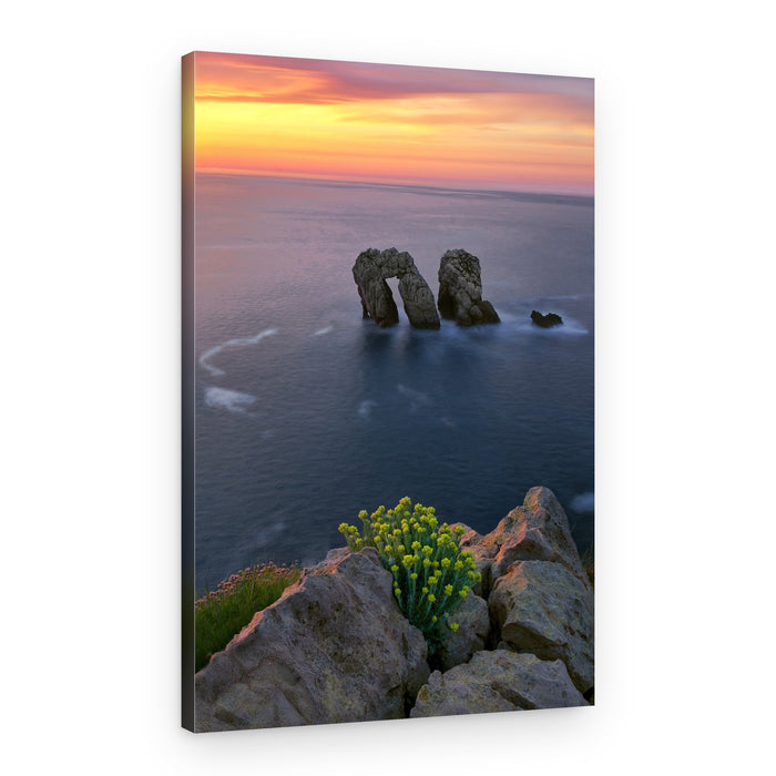 Golden Hour Sea Stacks – Canvas Print