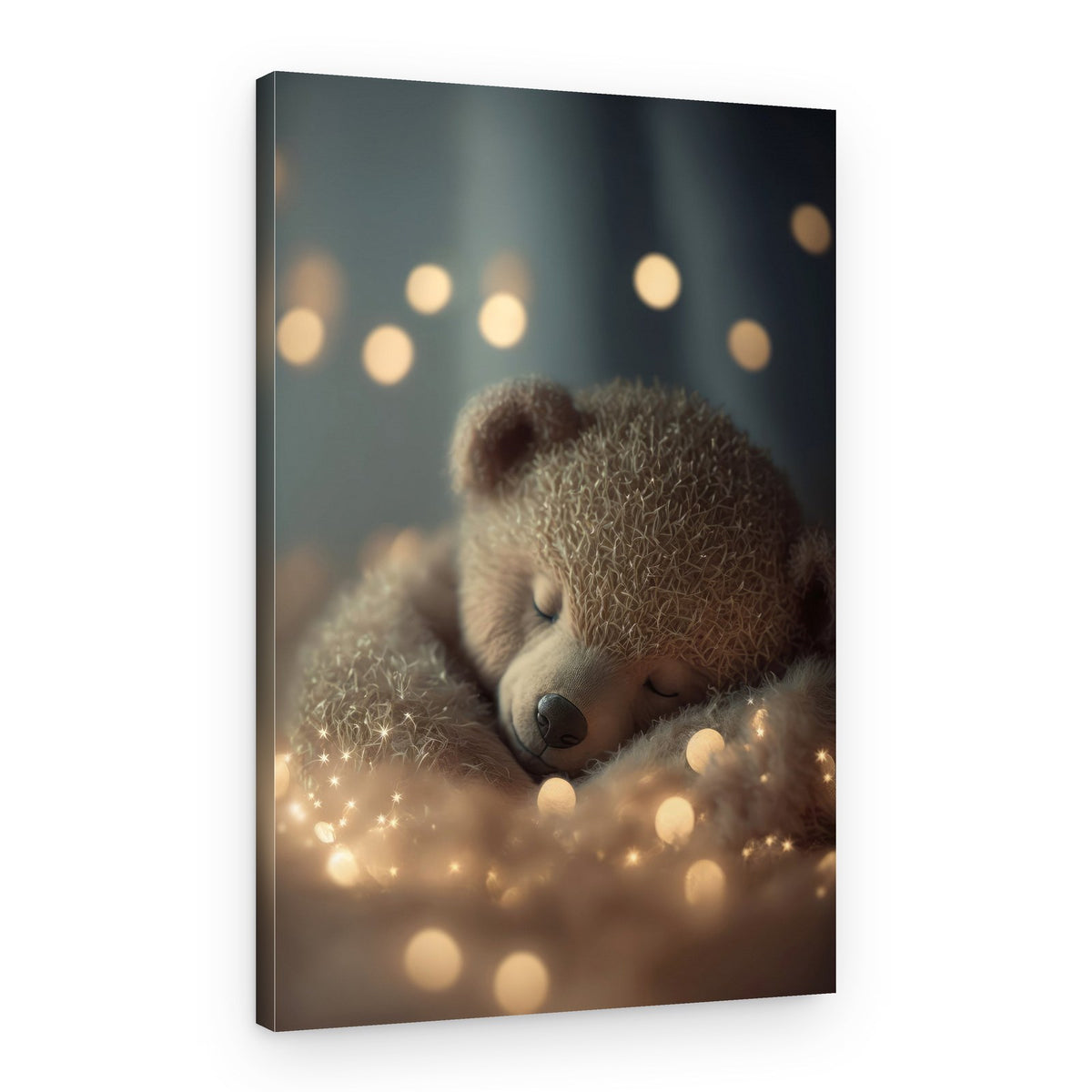 Dreamy Bear Snooze – Canvas Print