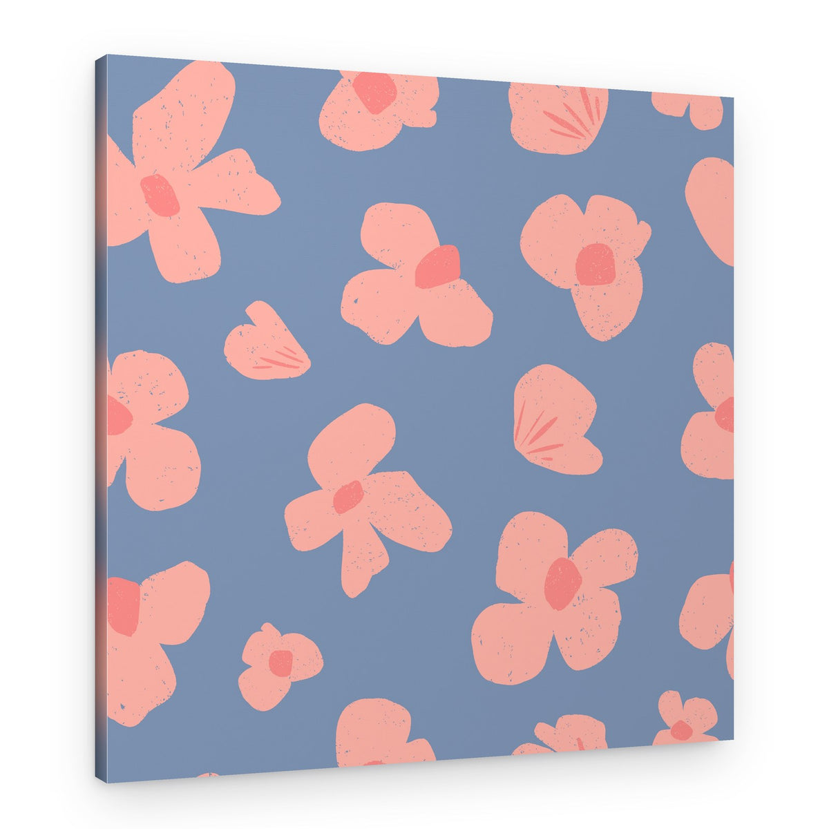 Abstract Pink Flowers – Canvas Print