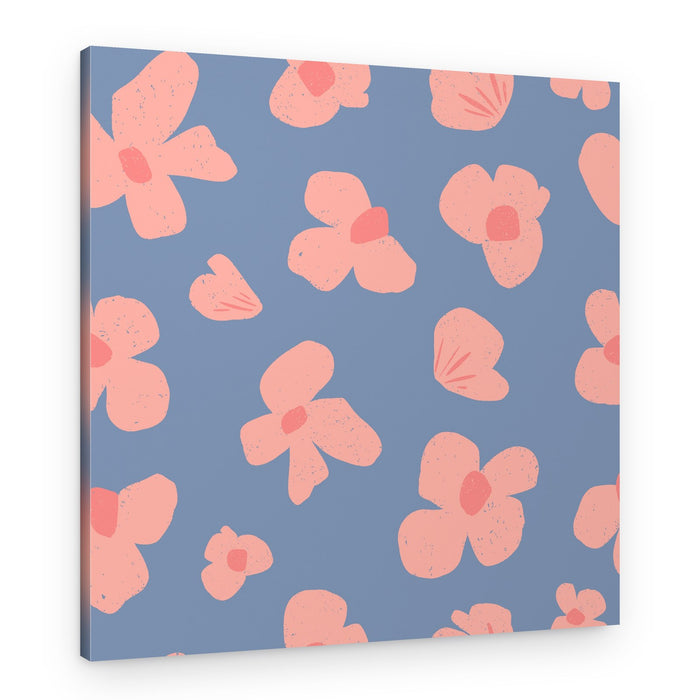 Abstract Pink Flowers – Canvas Print