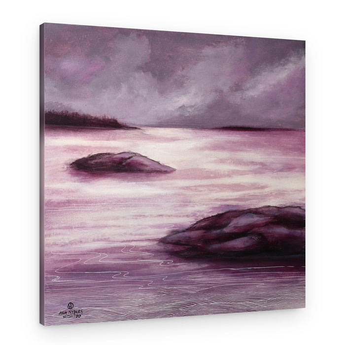 Moody Violet Waters – Canvas Print