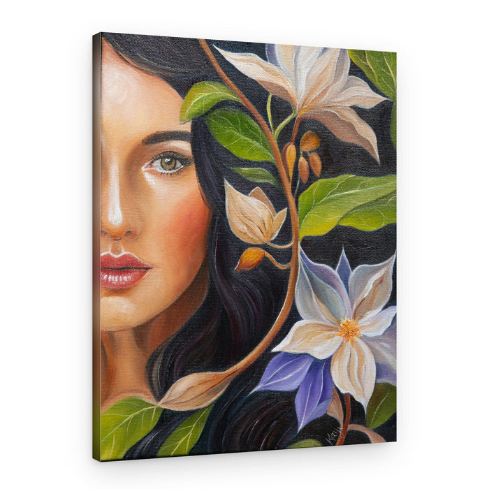 Woman in Bloom – Canvas Print